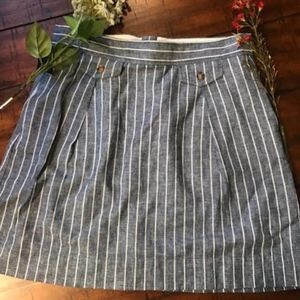J. Crew skirt Blue with white stripes